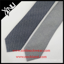 2016 Winter Grey Spun Silk Wool Blended Tie for Men Wool Neckties